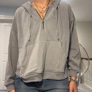 American Eagle Outfitters Women's Grey Hoodie